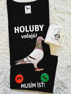 Holuby volajú tričko 2XL s hrnčekom